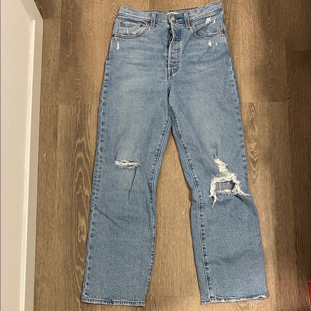 Levi's Light Blue Straight Leg Jeans